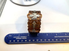 Vintage Fred Harvey Style Copper Silver Thunderbird Handmade Cuff - Additional view 4