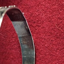 Fred Harvey Era Navajo Sterling Silver Cuff Bracelet Green Turquoise Arrows Sign - Additional view 11