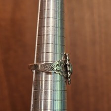 Vintage Fred Harvey Era Sterling Silver Adjustable Concho Style Ring Sz 8 3.5g - Additional view 16