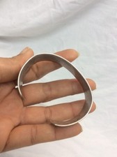 vtg.Native American Navajo Fred Harvey Era silver Stamp whirling  Cuff Bracelet - Additional view 11
