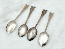 Native Fred Harvey Era Sterling Silver Navajo Stamped Baby Souvenir Spoons - Additional view 2