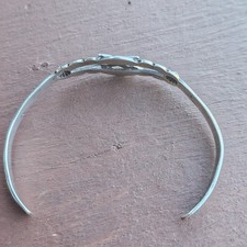Vintage Fred Harvey Era Sterling Silver Turquoise Cuff Bracelet Arrow Motif - Additional view 7
