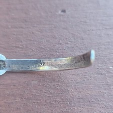 Vintage Fred Harvey Era Sterling Silver Turquoise Cuff Bracelet Arrow Motif - Additional view 8