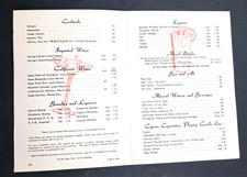 1968 Santa Fe Railway Fred Harvey Beverage List Menu Vintage Train Ephemera READ - Additional view 1
