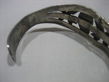 FRED HARVEY ERA NAVAJO STERLING SILVER ARROWS TURQUOISE CUFF BRACELET FOR REPAIR - Additional view 10