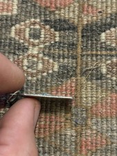 Fred Harvey Era Navajo Sterling Silver and Turquoise Thunderbird Pendant Tag - Additional view 3