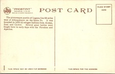 Vintage Fred Harvey Phostint Postcard Old Caretta Pueblo Laguna NM - Additional view 1