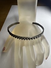 Vintage Sterling Silver Fred Harvey Era Ball Trade Bead Beaded Cuff Bracelet - Additional view 3
