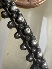 Vintage Sterling Silver Fred Harvey Era Ball Trade Bead Beaded Cuff Bracelet - Additional view 8