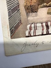 Antique Postcard Blanket Room Hopi House 1907 Posted Undivided Back Fred Harvey - Additional view 3