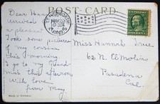 1909 SIERRA BLANCA MOUNTAIN COLORADO POSTED DIVIDED POSTCARD FRED HARVEY GERMANY - Additional view 2