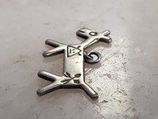 Fred Harvey Era Sterling 925  Native American Navajo Dog Charm - Additional view 3