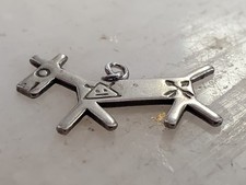 Fred Harvey Era Sterling 925  Native American Navajo Dog Charm - Additional view 4