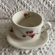 Syracuse Trend Berkeley 3 Cups & 3 Saucers Fred Harvey Cherry Santa Fe Railroad - Additional view 4