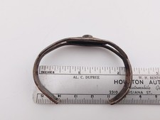 Early Navajo Fred Harvey Era Ingot Silver Cerrillos Turquoise Bracelet Sz 5¾ - Additional view 10