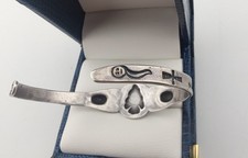 Small Vtg Navajo Fred Harvey Era Sterl Silver CERRILLOS Turquoise Bracelet Sz 5⅞ - Additional view 2