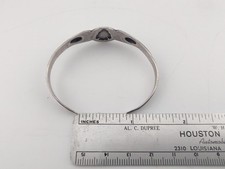 Small Vtg Navajo Fred Harvey Era Sterl Silver CERRILLOS Turquoise Bracelet Sz 5⅞ - Additional view 11