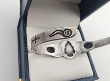 Small Vtg Navajo Fred Harvey Era Sterl Silver CERRILLOS Turquoise Bracelet Sz 5⅞ - Additional view 4