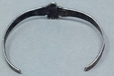 vintage Fred Harvey era Navajo Silver Turquoise Thunderbird  Cuff Bracelet - Additional view 4