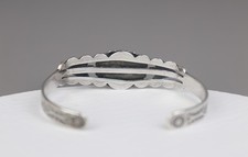 Vintage Fred Harvey Era Navajo Sterling Silver Turquoise Arrow Cuff Bracelet - Additional view 2