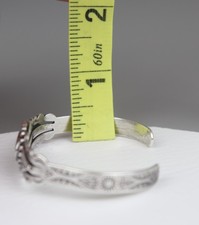 Vintage Fred Harvey Era Navajo Sterling Silver Turquoise Arrow Cuff Bracelet - Additional view 11