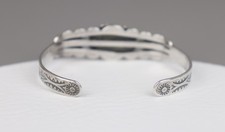 Vintage Fred Harvey Era Navajo Sterling Silver Turquoise Arrow Cuff Bracelet - Additional view 3