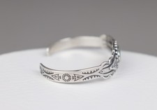 Vintage Fred Harvey Era Navajo Sterling Silver Turquoise Arrow Cuff Bracelet - Additional view 4