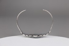 Vintage Fred Harvey Era Navajo Sterling Silver Turquoise Arrow Cuff Bracelet - Additional view 5