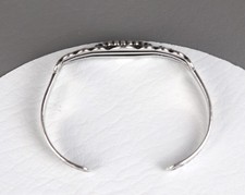 Vintage Fred Harvey Era Navajo Sterling Silver Turquoise Arrow Cuff Bracelet - Additional view 6