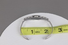 Vintage Fred Harvey Era Navajo Sterling Silver Turquoise Arrow Cuff Bracelet - Additional view 9