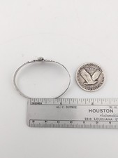 Vtg Navajo Fred Harvey Era Sterl Silver Turquoise Thunderbird Baby Bracelet - Additional view 14