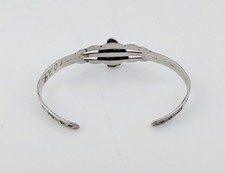 Vtg Navajo Fred Harvey Era Sterl Silver Turquoise Thunderbird Baby Bracelet - Additional view 8