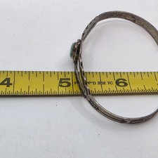 Fred Harvey Era Sterling Silver Turquoise Trading Post Bracelet - Additional view 6