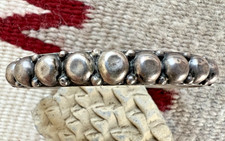Vintage SOUTHWESTERN FRED HARVEY ERA RAINDROP cuff bracelet sterling 7