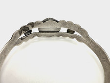 Vintage Fred Harvey Era Navajo Style Sterling Green Turquoise Cuff Bracelet - Additional view 11