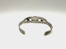 Vintage Fred Harvey Era Navajo Style Sterling Green Turquoise Cuff Bracelet - Additional view 4