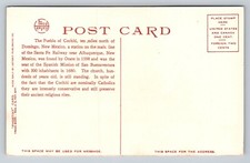 Old Church Pueblo of Cochiti Domingo NM Santa Fe Railway Fred Harvey Postcard - Additional view 1