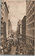 Fred Harvey Petticoat Lane Street Scene Old Cars Kansas City Missouri Postcard