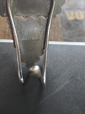 Fred Harvey Era Cuff Bracelet Sterling Silver Antique Turquoise Native American - Additional view 4
