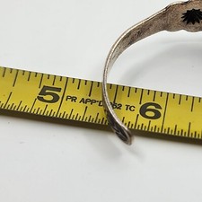 Vintage Cuff Bracelet Silver Sterling Fred Harvey Or Earlier Repousse 6.25