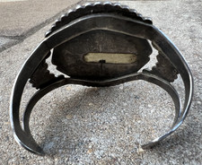 Vtg FRED HARVEY ERA SOUTHWESTERN TURQUOISE cuff bracelet sterling 6.75 signed - Additional view 10