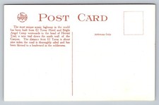 Fred Harvey Hermit Trail Above Santa Maria Springs Grand Canyon Vintage Postcard - Additional view 1