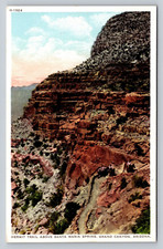 Fred Harvey Hermit Trail Above Santa Maria Springs Grand Canyon Vintage Postcard