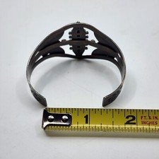 Vintage Fred Harvey Era Sterling Petit Point Cuff Bracelet - Additional view 8