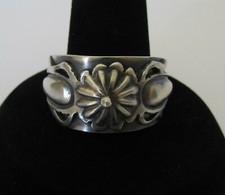 Native American Silver Handmade Fred Harvey Style Ring By Bobby Platero Sizes 8 - Additional view 11