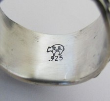 Native American Silver Handmade Fred Harvey Style Ring By Bobby Platero Sizes 8 - Additional view 4