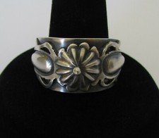 Native American Silver Handmade Fred Harvey Style Ring By Bobby Platero Sizes 8 - Additional view 7