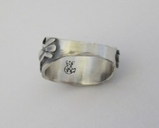 Native American Silver Handmade Fred Harvey Style Ring By Bobby Platero Sizes 8 - Additional view 9