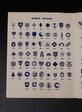 Fred Harvey Servicemen's US Map Armed Forces Insignia Chart Military Travel WWII - Additional view 2
