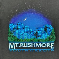 VINTAGE Fred Harvey Trading Company Men's M Shirt Mount Rushmore Textured - Additional view 3